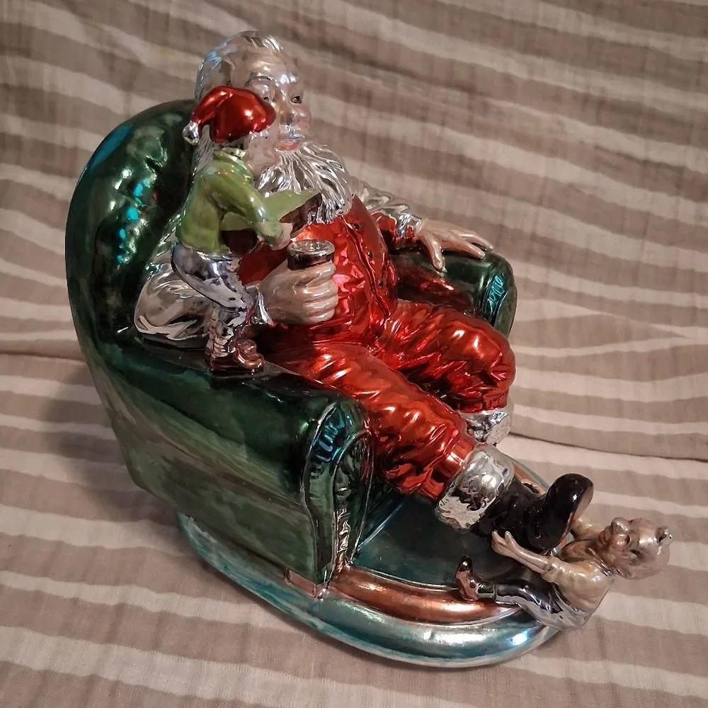 Coca-cola Santa Clause Music Box Elves